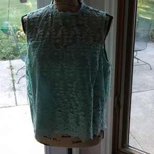 NWT Lauren Conrad Teal Top